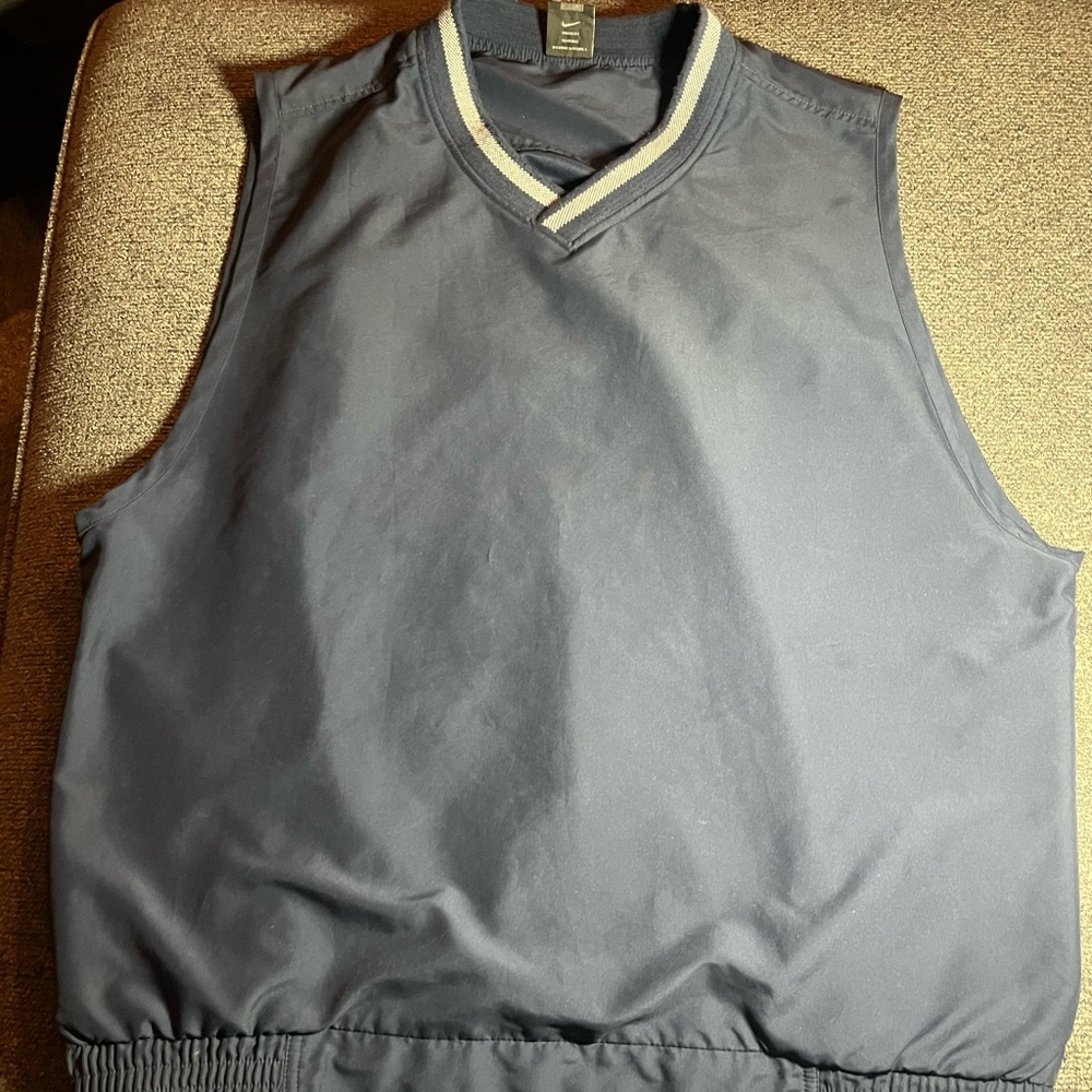 Vintage Nike Golf Rain Vest Navy Blue Men’s Size L